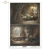 Mouse World - Interior -  Ilustracje,  świat myszek, przytulne wnętrza, bajkowe sceny, kominki, nory mysie, domki, wnętrza